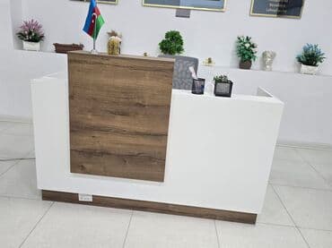 Садовая мебель на заказ: Resepsiyon masası – müasir ofis üçün - Dizayn: Minimalist və zərif at lalafo.az — 2 Садовая мебель на заказ: Resepsiyon masası – müasir ofis üçün - Dizayn: Minimalist və zərif — 2