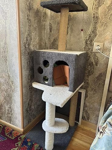 Pişiklər üçün çoxfunksiyalı oyun və dırmaşma kompleksi - Material lalafo.az -da Pişiklər üçün çoxfunksiyalı oyun və dırmaşma kompleksi - Material