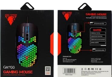 JEDEL-GAMING GM1100 simli oyun siçanı - RGB işıqlanmaya malik korpus lalafo.az -da JEDEL-GAMING GM1100 simli oyun siçanı - RGB işıqlanmaya malik korpus