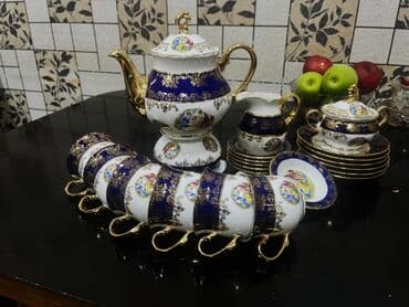 Çay dəsti, rəng - Göy, Farfor lalafo.az -da Çay dəsti, rəng - Göy, Farfor
