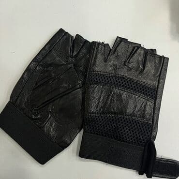Мотоперчатки: Barmaq ucu açıq qoruyucu əlcəklər – qara rəng - Material: dəridən at lalafo.az — 2 Мотоперчатки: Barmaq ucu açıq qoruyucu əlcəklər – qara rəng - Material: dəridən — 2