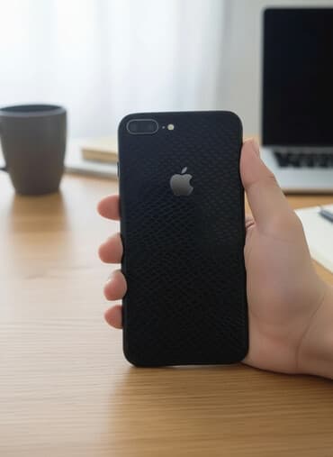 IPhone 8 Plus, Qara, Barmaq izi lalafo.az -da IPhone 8 Plus, Qara, Barmaq izi