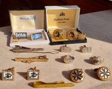 Kişi aksesuarları dəsti – manjet düymələri və qalstuk sancaqları lalafo.az -da Kişi aksesuarları dəsti – manjet düymələri və qalstuk sancaqları