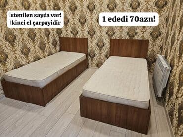 İşlənmiş, Təknəfərlik çarpayı, Matras ilə, Siyirməsiz lalafo.az -da İşlənmiş, Təknəfərlik çarpayı, Matras ilə, Siyirməsiz