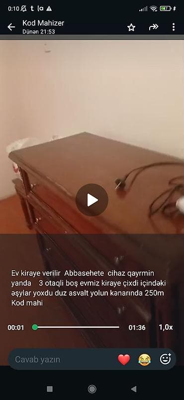 Kirayə mənzil – Abbasaheta, Cihaz Qayrımın yanında - 3 otaqlı mənzil lalafo.az -da Kirayə mənzil – Abbasaheta, Cihaz Qayrımın yanında - 3 otaqlı mənzil