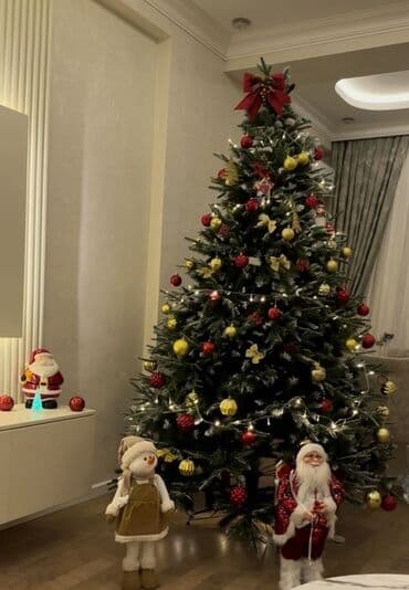 Böyük ölçülü, dekorativ Yeni il şam ağacı – tam bəzədilmiş set lalafo.az -da Böyük ölçülü, dekorativ Yeni il şam ağacı – tam bəzədilmiş set