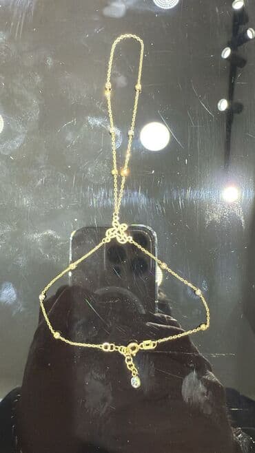 Qızılı rəngdə zərif zəncirli boyunbağılar – 2 model Model 1: - Incə lalafo.az -da Qızılı rəngdə zərif zəncirli boyunbağılar – 2 model Model 1: - Incə